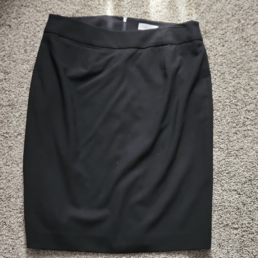 Calvin Klein Black Pencil Skirt Timeless Elegance